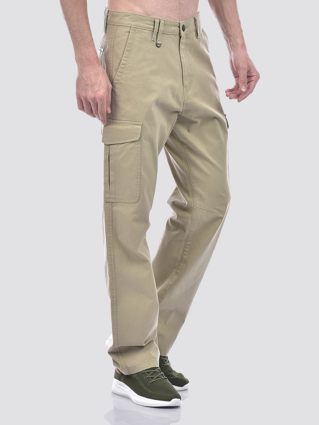 Numero Uno Men Sand Beige Cargo Pants